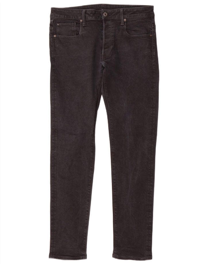 Blugi G-Star 3301 Slim pentru bărbați W34 L34 bumbac negru