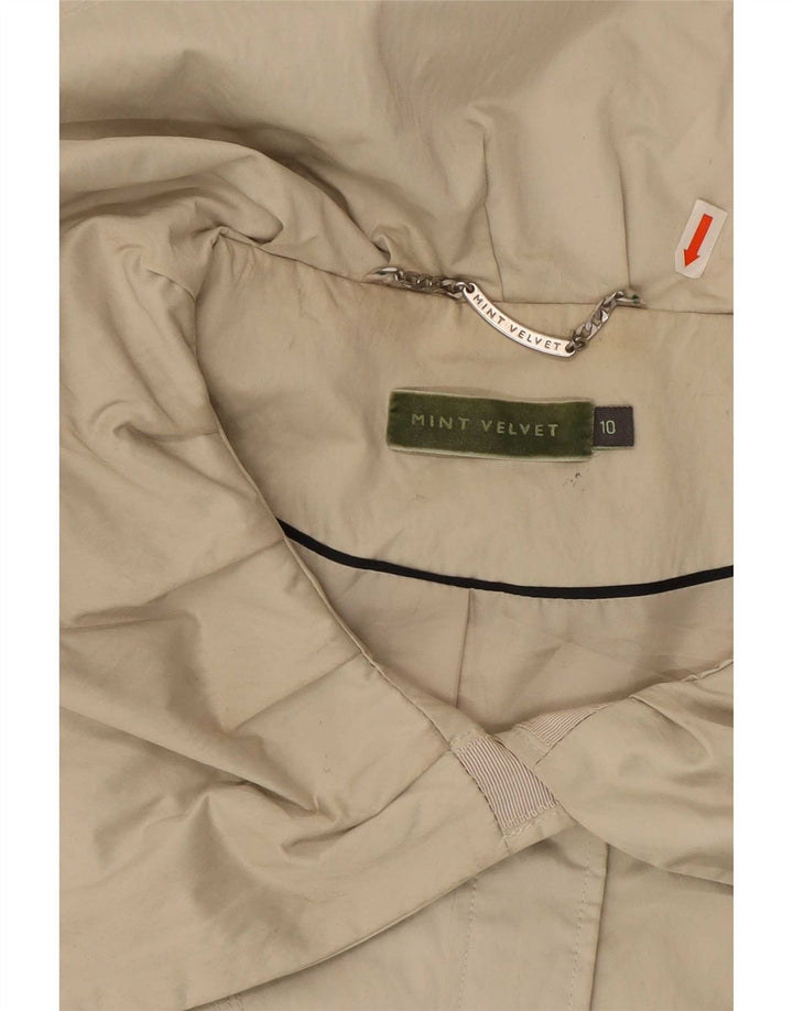 MINT VELVET Jachetă parka supradimensionată pentru femei UK 10 Small Beige Poliester