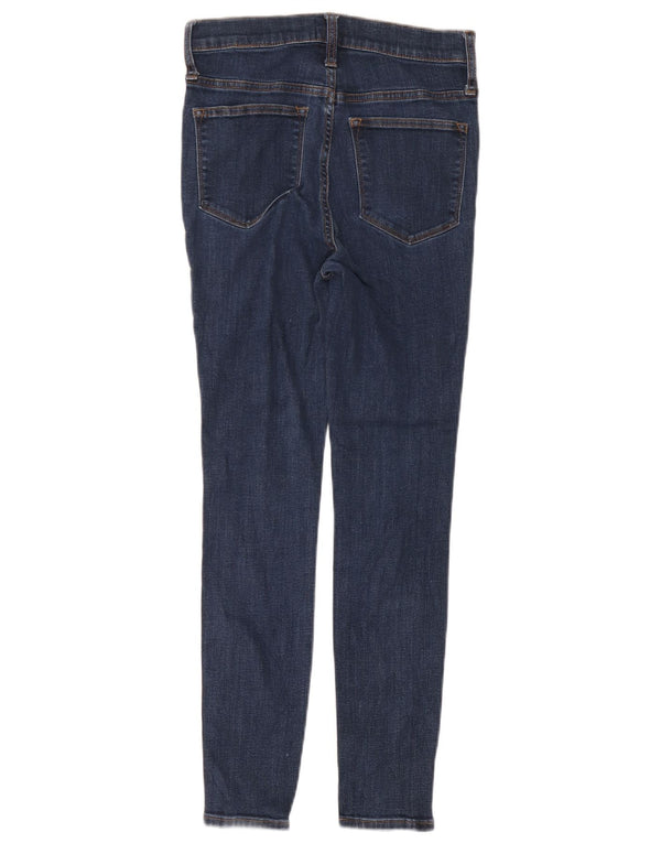 J. Crew Womens High Rise Skinny Jeans W26 L28 Navy Blue Cotton