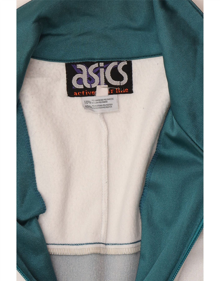 Jachetă de top pentru trening grafic Asics pentru bărbați IT 48 Medium Green Colorblock