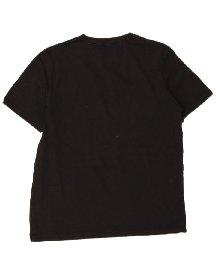 Tricou Vans pentru bărbați, cu croiala relaxată, top mediu, negru, bumbac color bloc
