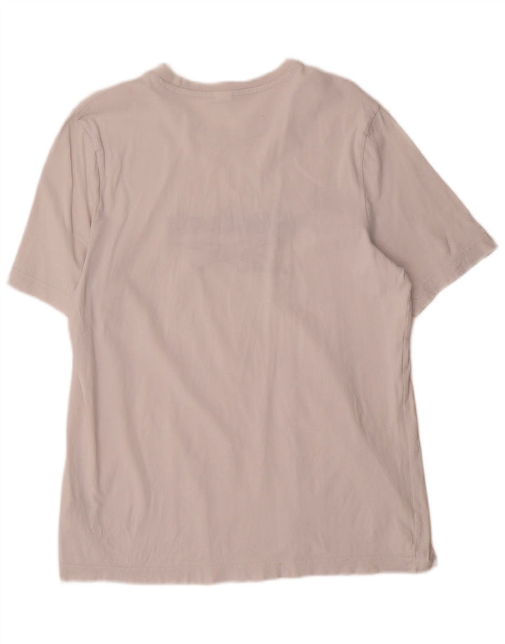 Tricou grafic Reebok pentru bărbați Top mic, alb, bumbac