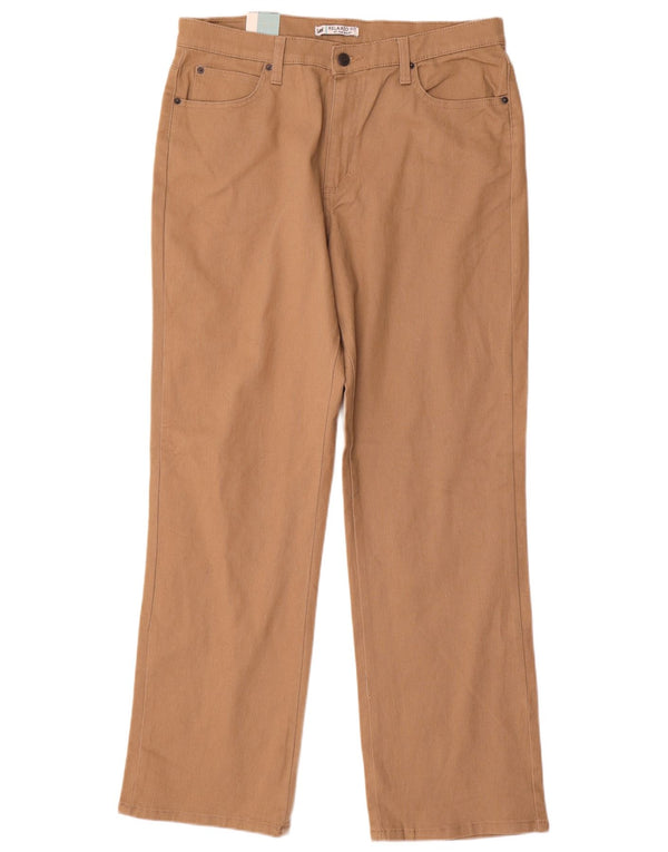Pantaloni casual Lee pentru femei, cu croiala relaxată, US 14 XL W34 L32 maro bumbac
