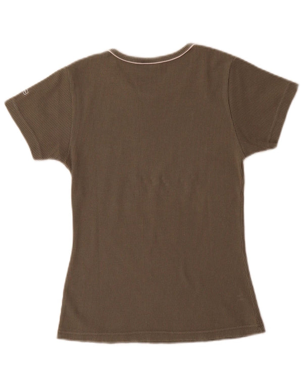 Tricou Champion pentru femei Top UK 12 Medium Khaki Bumbac