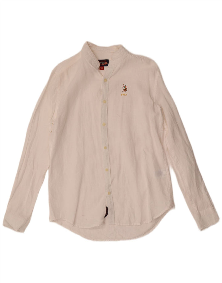 U.S. Polo Assn. Cămașă bărbați Mărimea 39 Bumbac alb mic