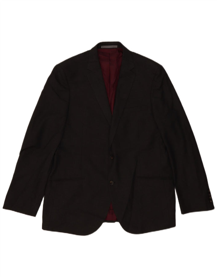 Jachetă pentru bărbați Marks & Spencer cu 2 nasturi, UK 44 XL, poliester gri