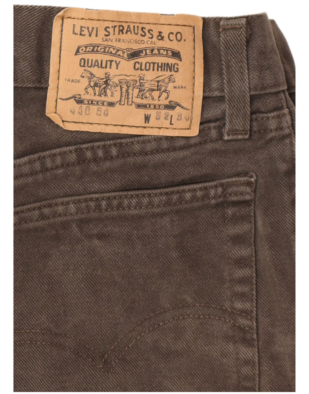 Blugi drepti pentru bărbați LEVI'S W32 L34 bumbac gri
