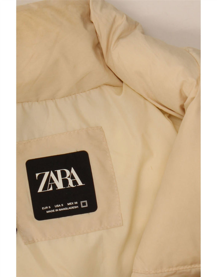 Jachetă căptușită pentru bărbați ZARA UK 36 Mic, bej, nailon