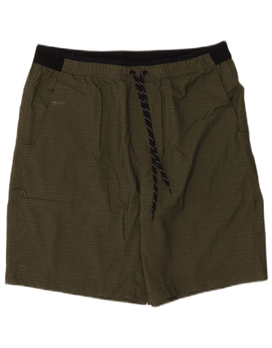 Pantaloni scurți sport Columbia pentru bărbați, mediu kaki, poliester color bloc