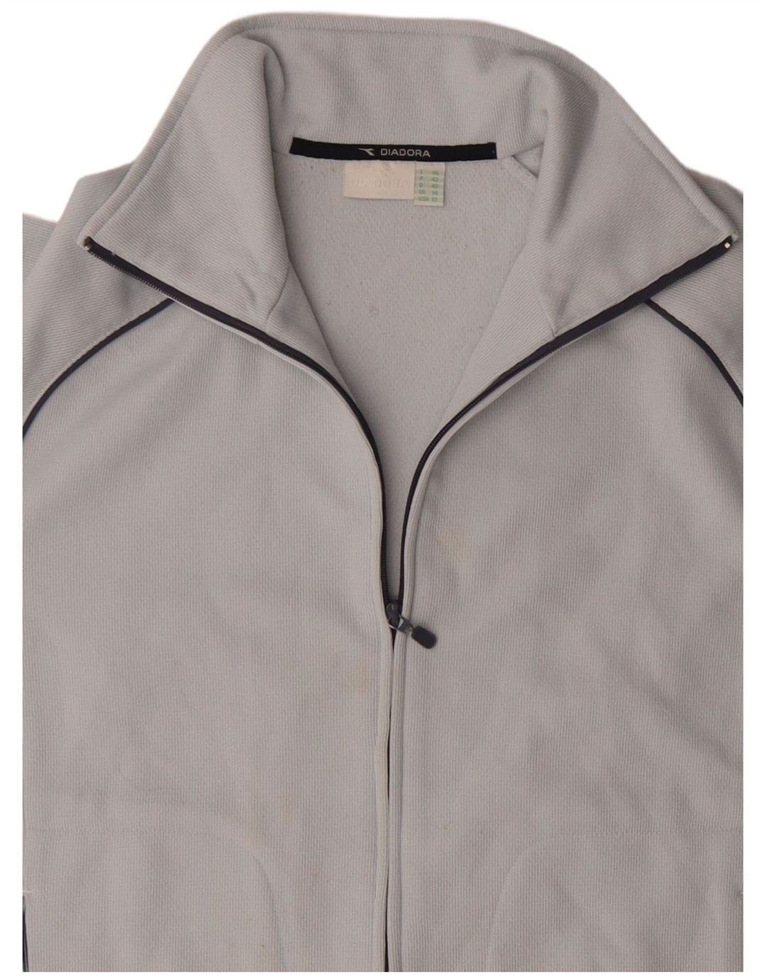 Jachetă de trening pentru femei Diadora UK 14, mare, albastru, poliester color bloc