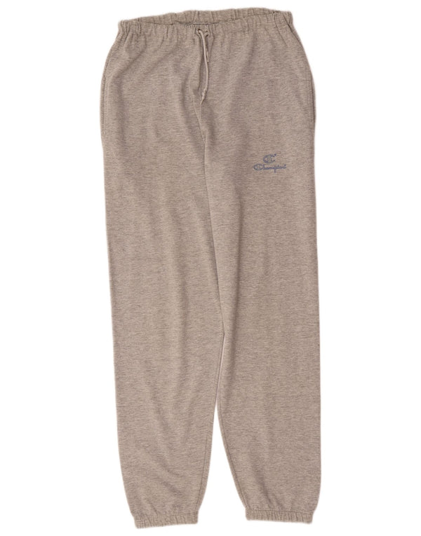 Pantaloni de trening pentru bărbați Champion Pantaloni de jogging mari, gri bumbac cu pete