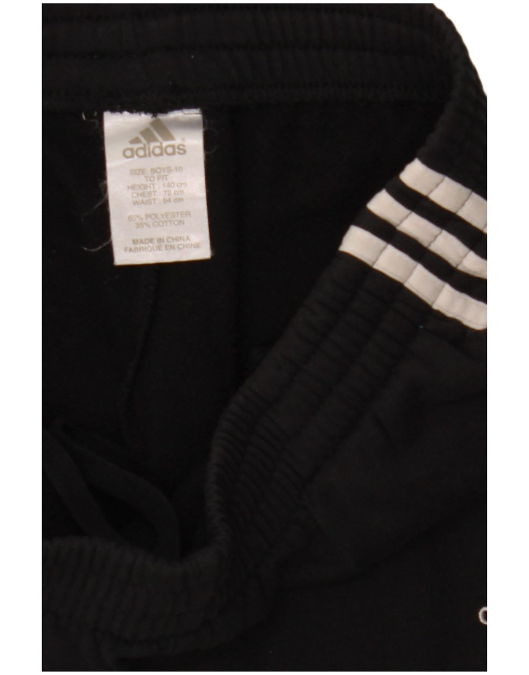 Pantaloni de trening Adidas baieti 9-10 ani poliester negru