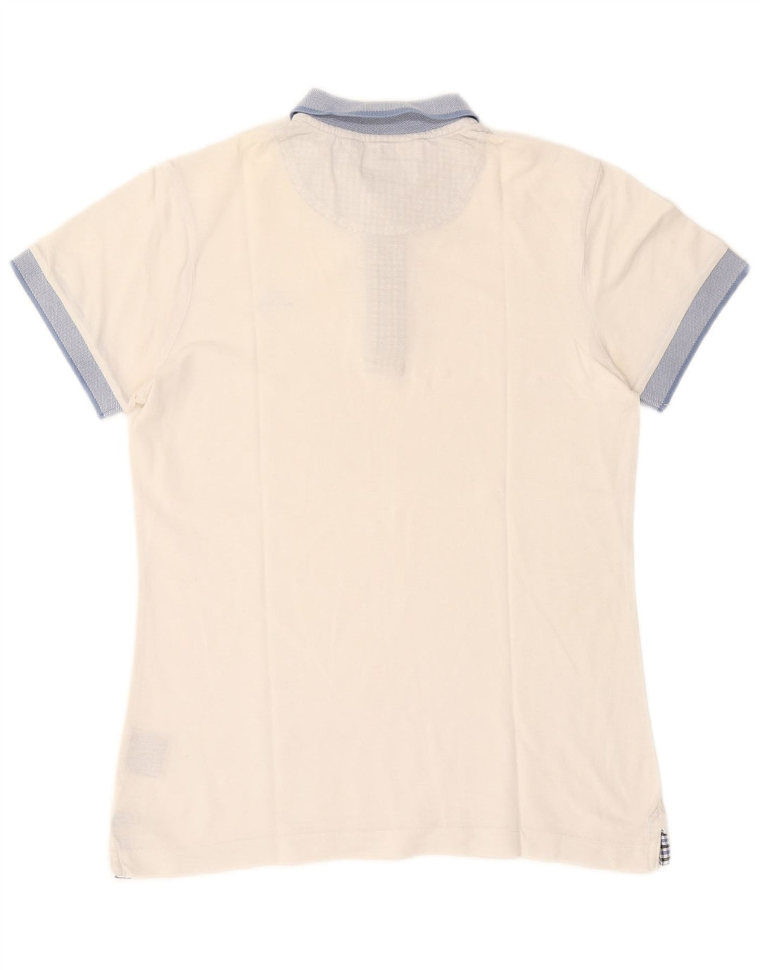 Cămașă polo pentru bărbați Kappa, alb mediu, bumbac color bloc