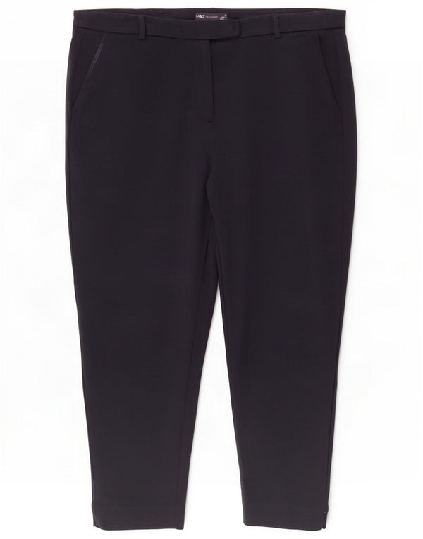 Marks & Spencer Pantaloni chino conici pentru femei Marea Britanie 20 2XL W38 L26 bleumarin