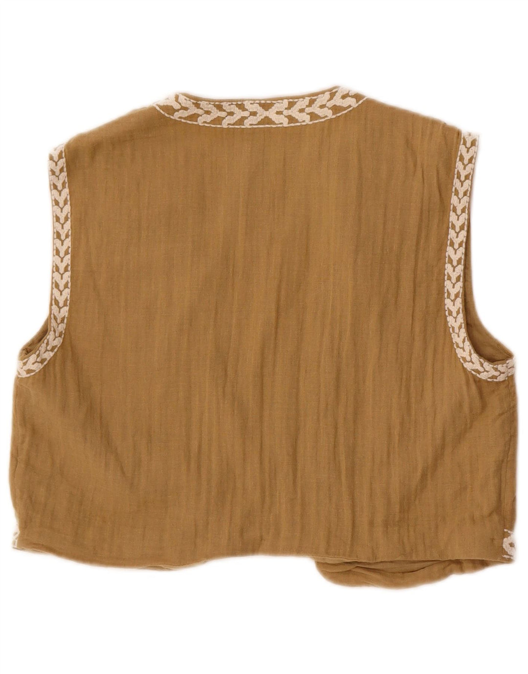 Vestă pentru femei Zara UK 12 Medium Bej Floral