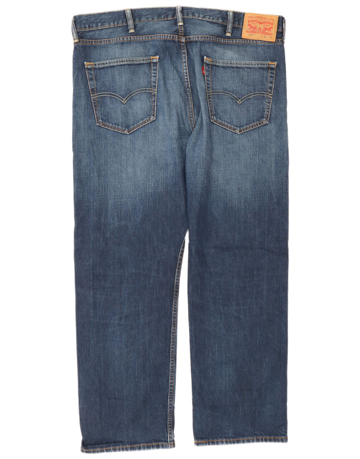Blugi drepti pentru bărbați Levi's 504 W40 L30 Bumbac albastru