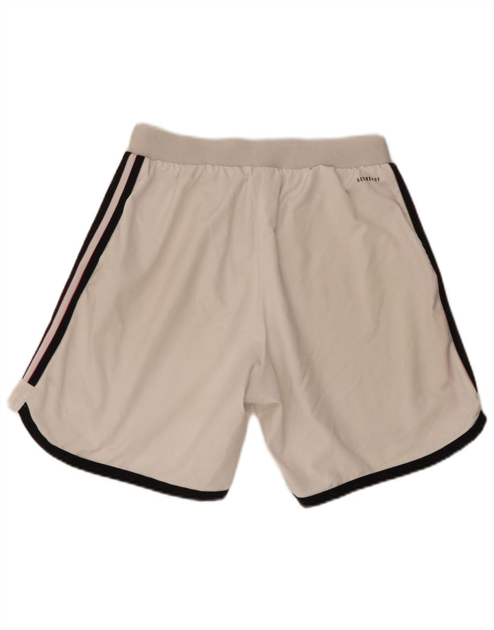 Pantaloni scurți sport pentru bărbați Adidas Juventus, poliester alb mediu