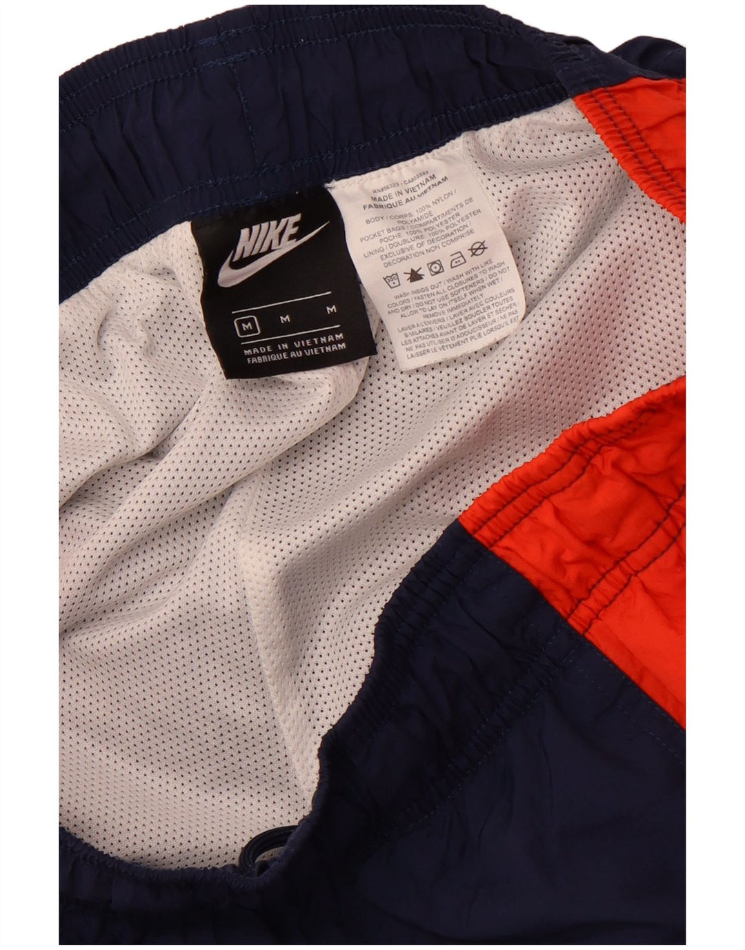 Pantaloni scurți sport NIKE pentru bărbați, medii, albastru, poliester color bloc