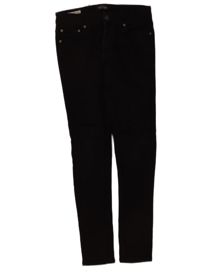 JACK & JONES Blugi pentru bărbați Liam Skinny W30 L32 Negri