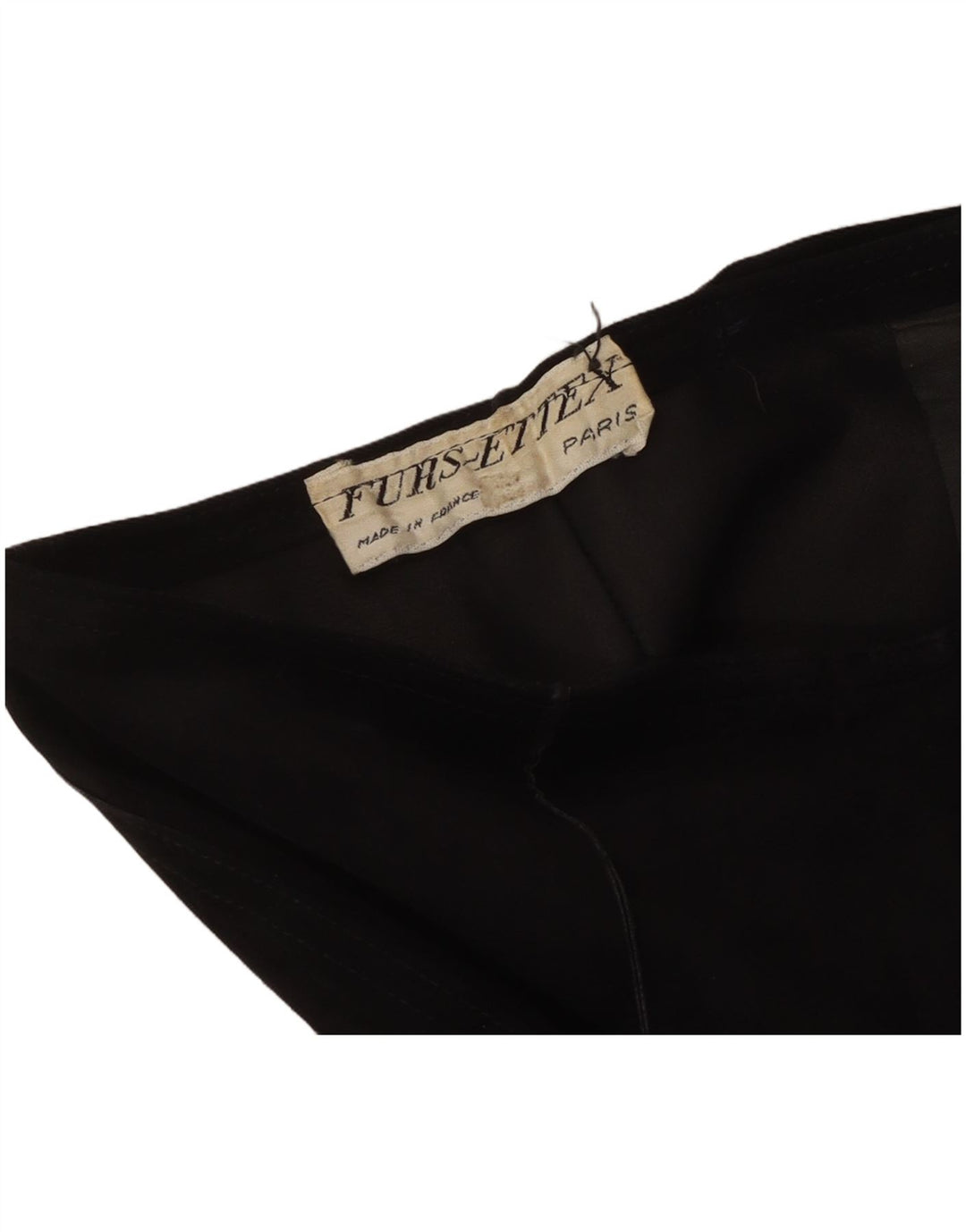 Pantaloni Capri din piele intoarsa pentru femei VINTAGE L30 L19 negri