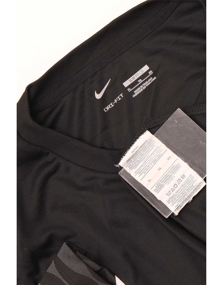 Tricou pentru bărbați Nike Dri Fit Slim Graphic Top XL Poliester negru