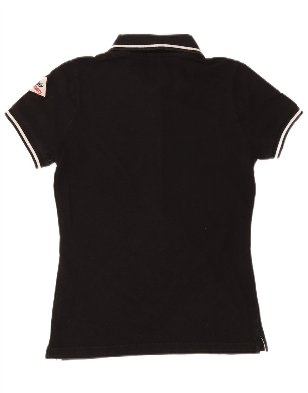 Tricou polo Roy Rogers pentru femei UK 12, bumbac mediu negru