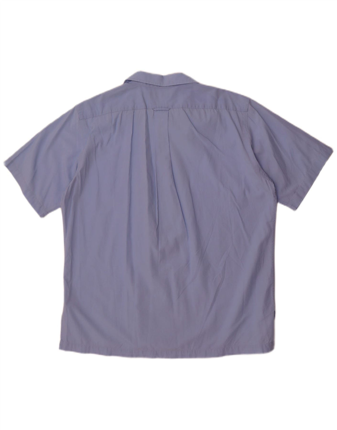 Cămașă cu mânecă scurtă Polo Ralph Lauren pentru bărbați, bumbac albastru mediu
