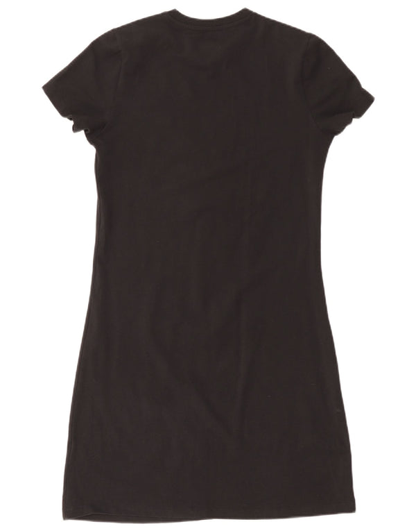 Rochie tricou grafic pentru fete ADIDAS 14-15 ani bumbac negru