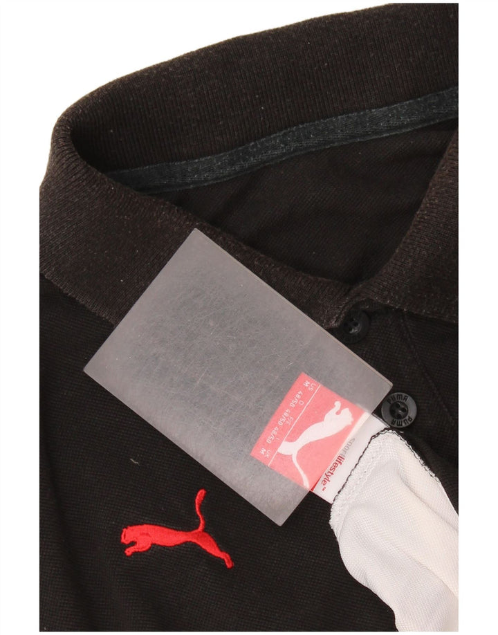 Tricou polo PUMA pentru bărbați, mediu negru, bloc de culoare