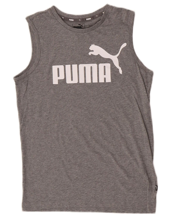 Vestă cu grafică Puma pentru băieți, 13-14 ani, gri pete