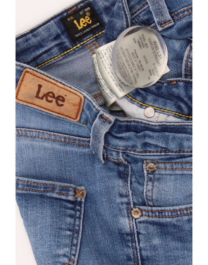 Blugi Lee Marion drepte pentru femei W30 L31 bumbac albastru