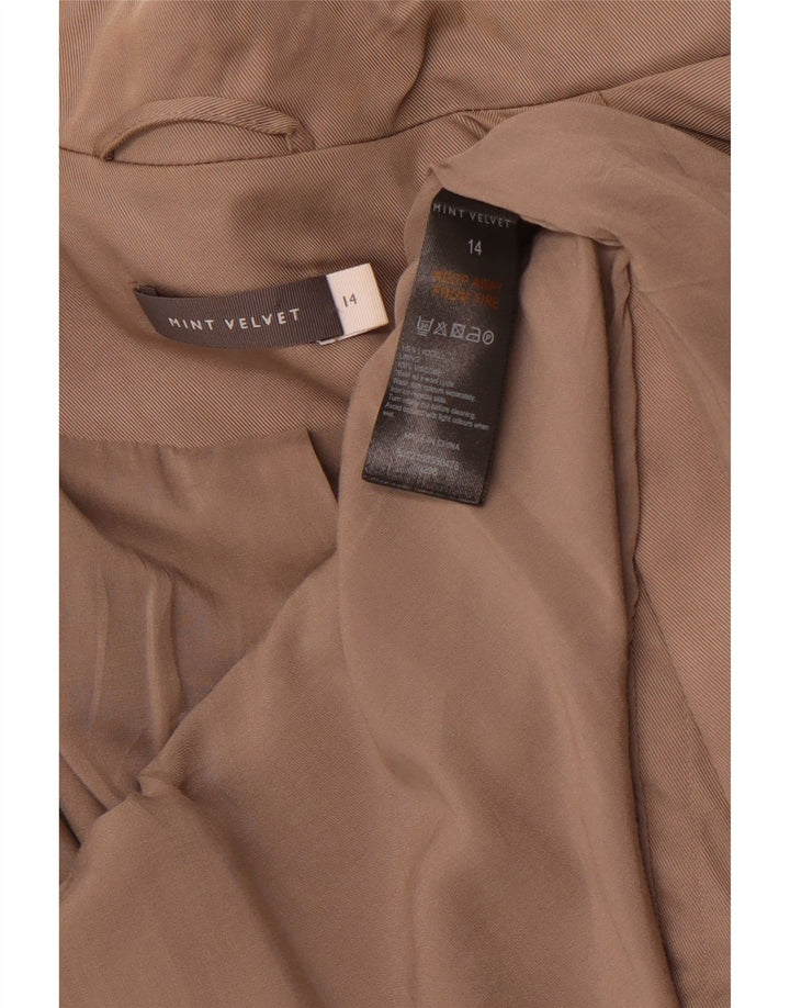 MINT VELVET Jachetă utilitare pentru femei UK 14 Medium Brown Lyocell