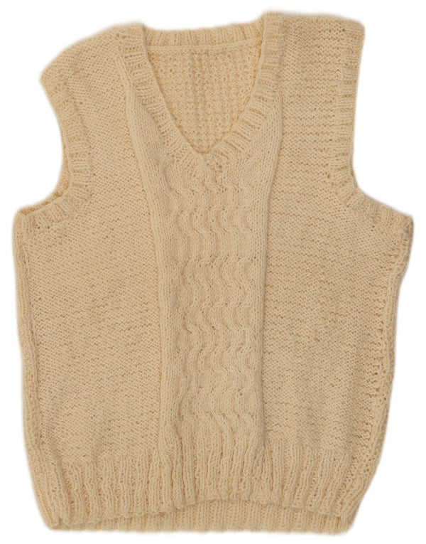 Vestă vintage pentru femei, UK 18 XL, alb