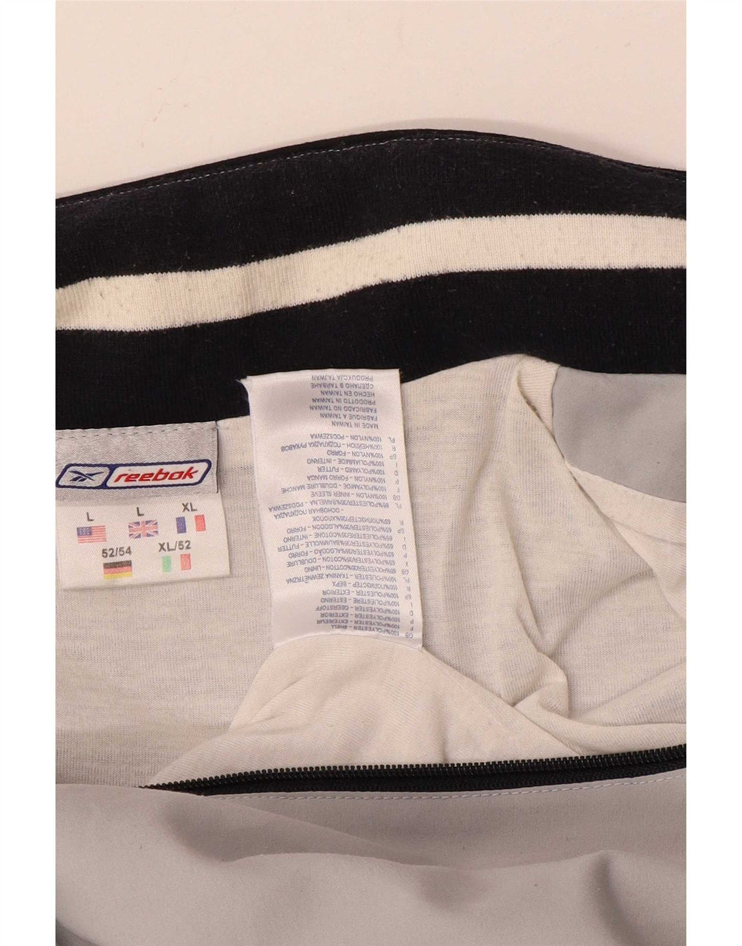 Jachetă de top pentru trening grafic Reebok pentru bărbați, mare, gri, poliester color bloc