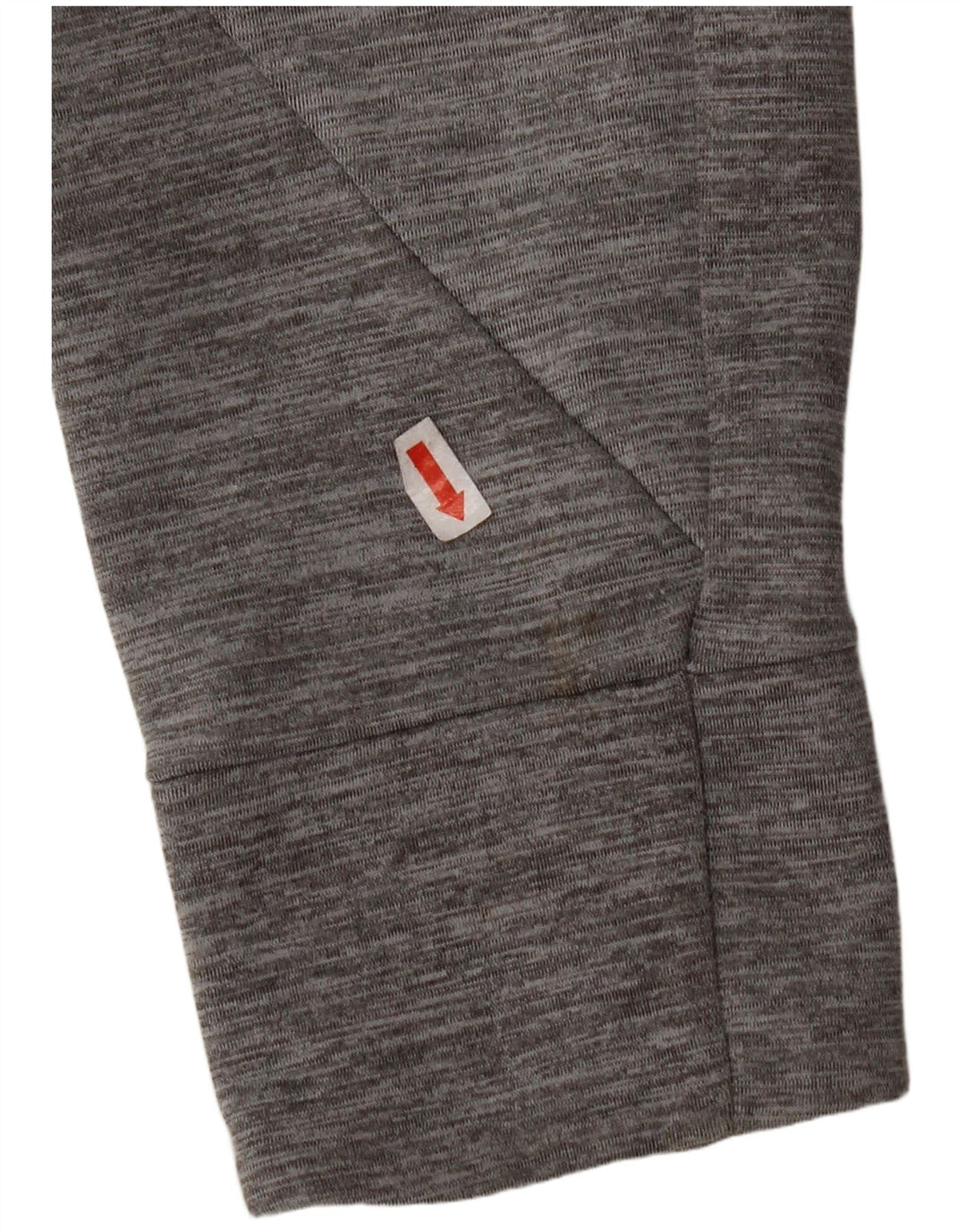 HUMMEL Mens Zip Hoodie Sweater Large Grey Flecked Polyester