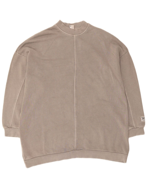 Pulover supradimensionat pentru femei Reebok UK 12/14, gri mediu