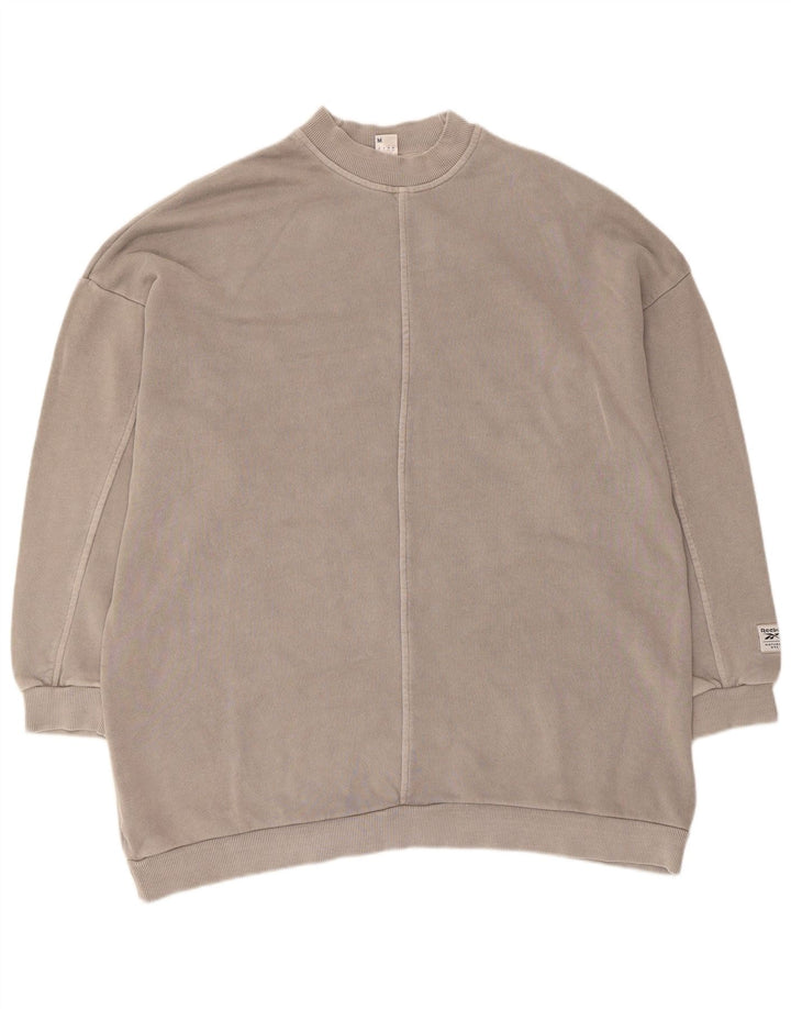 Pulover supradimensionat pentru femei Reebok UK 12/14, gri mediu