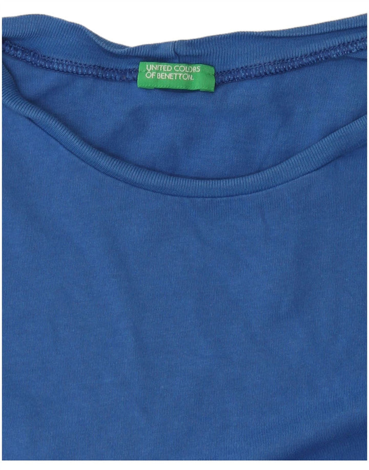 Tricou Benetton Băieți Top 13-14 Ani Albastru