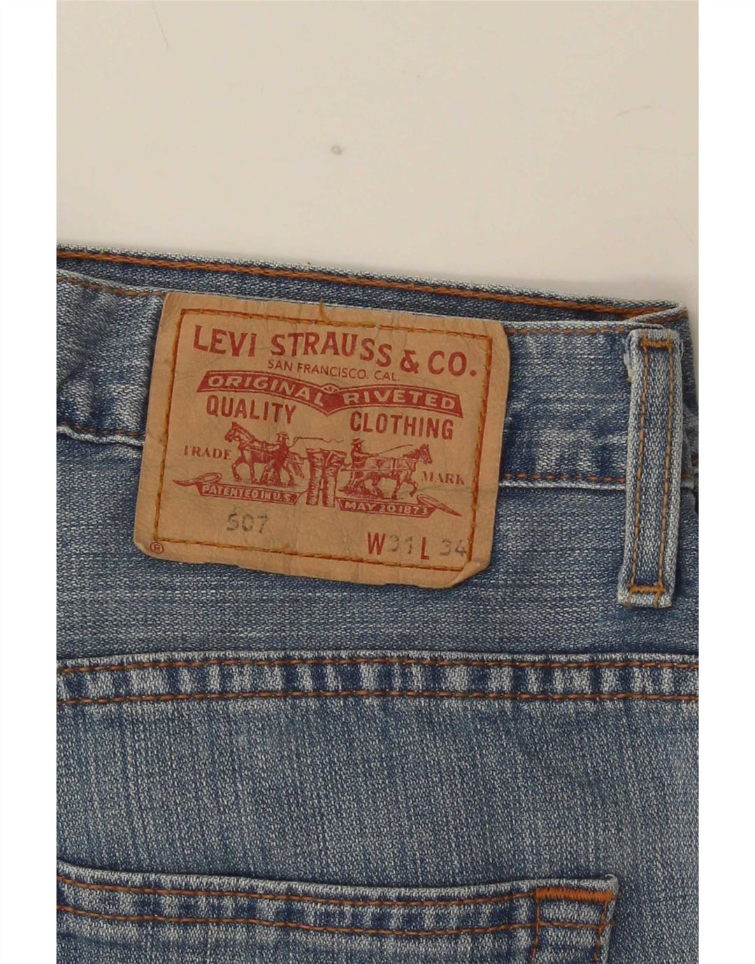 Blugi Levi's 507 Slim Bootcut W31 L34 Bumbac albastru