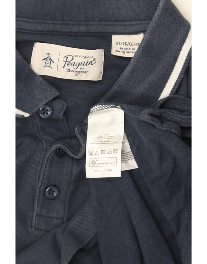 Cămașă polo pentru bărbați PENGUIN XL Bumbac bleumarin