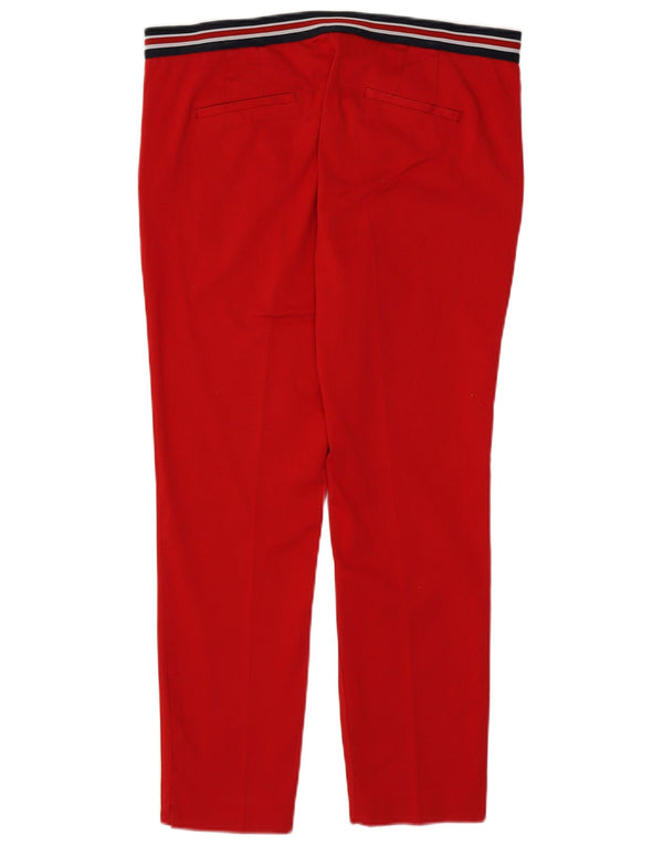 Pantaloni chino slim pentru femei Zara XL W32 L27 Roșu