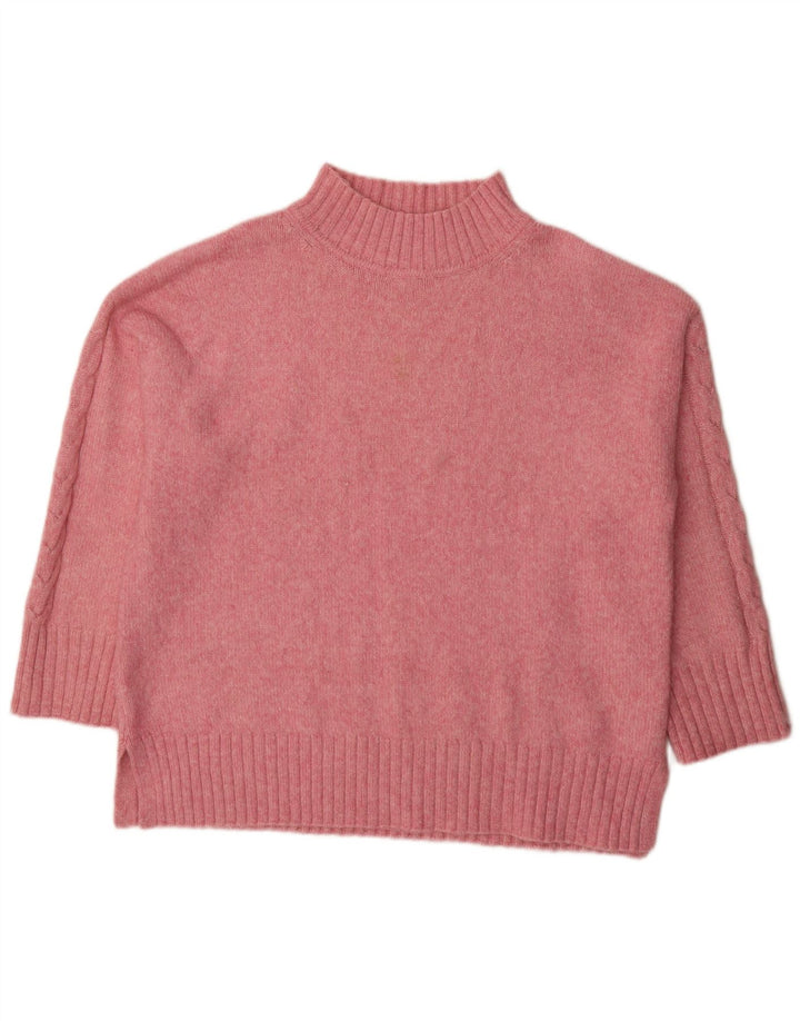 Pulover cu gât țestoasă pentru femei Marks & Spencer UK 16, mare, roz