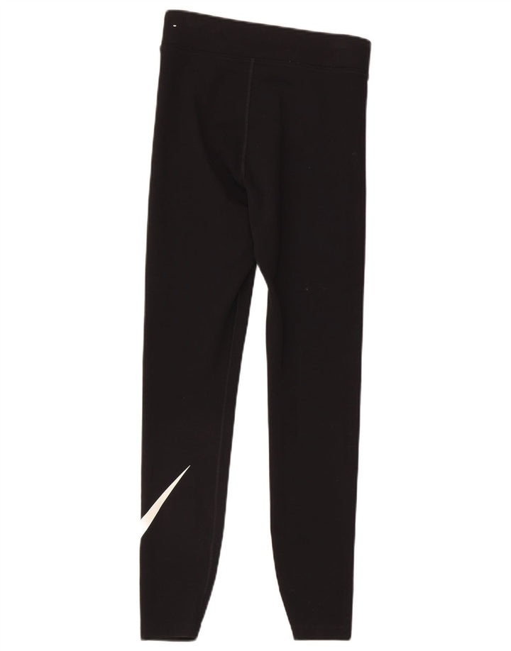 Leggings grafic Nike pentru femei UK 8 Small Black Bumbac