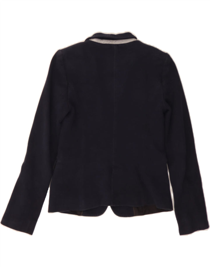 MASSIMO DUTTI Womens 1 Button Blazer Jacket EU 36 XS Navy Blue Viscose Vintage Massimo Dutti and Second-Hand Massimo Dutti from Messina Hembry 