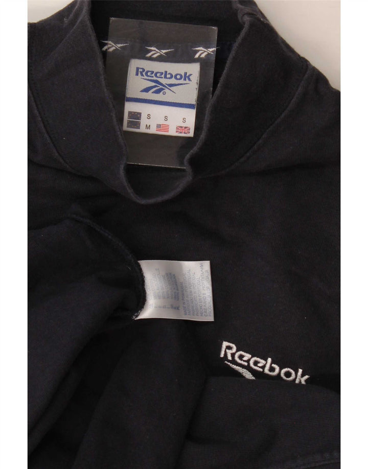 Top pentru bărbați Reebok cu mânecă lungă, mic, negru, bumbac