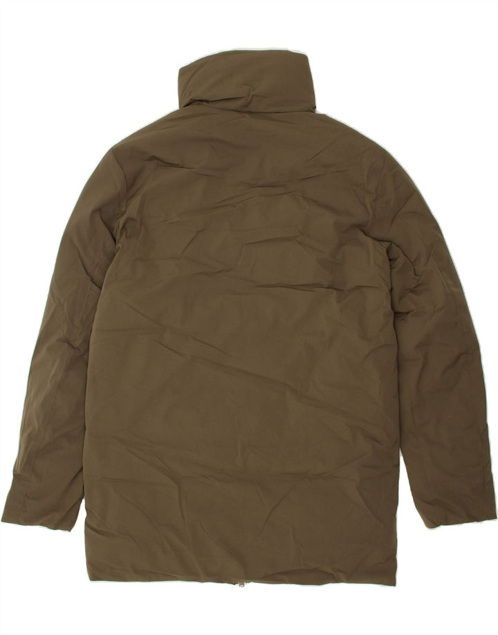 JACK & JONES Mens Padded Coat UK 40 Large Khaki Polyester Vintage Jack & Jones and Second-Hand Jack & Jones from Messina Hembry 