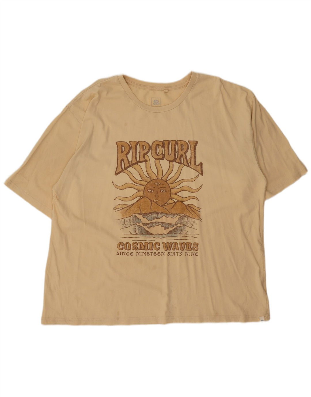 Tricou grafic pentru bărbați Rip Curl Top Large Yellow Beach
