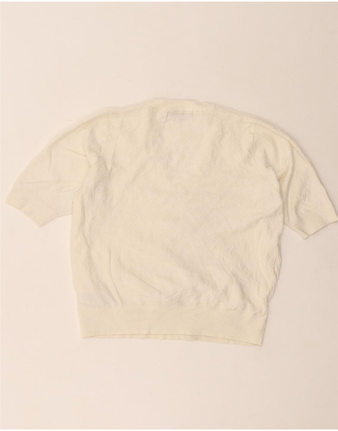 Pulover cu decolteu în V pentru femei Marks & Spencer UK 12 Medium Off White