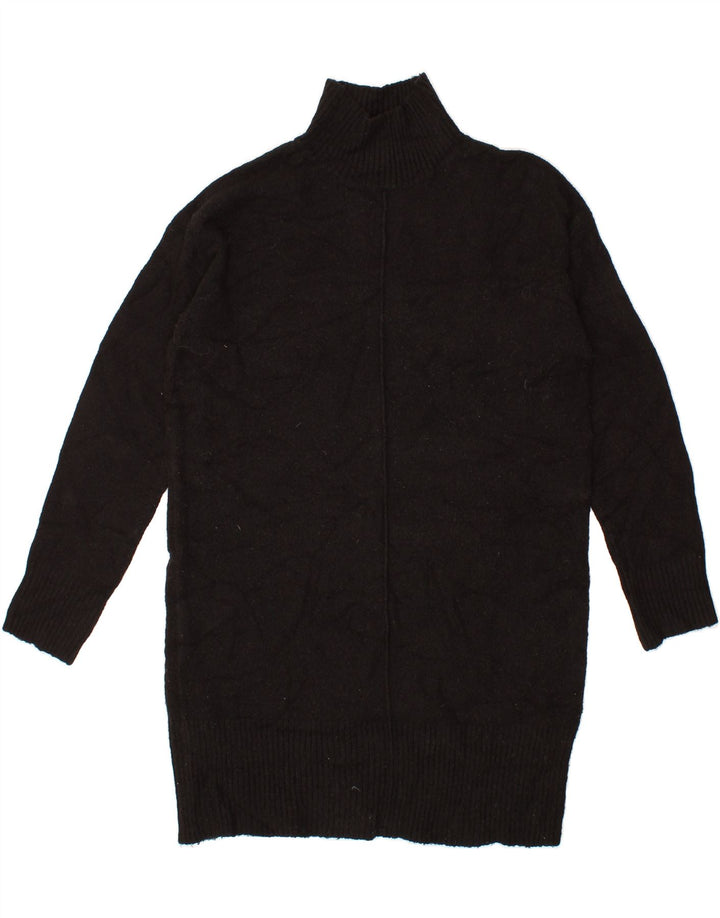 OASIS Womens Longline Turtle Neck Jumper Sweater UK 14 Medium Black Vintage Oasis and Second-Hand Oasis from Messina Hembry 