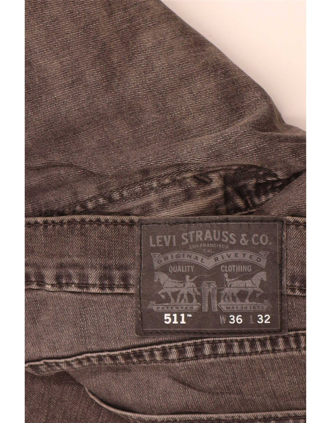 Blugi Levi's 511 Slim pentru bărbați W36 L32 bumbac gri